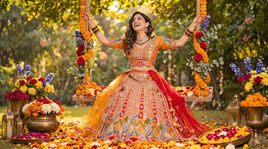 Yellow and Orange Lehenga: The Festival Colours That Work Harder Than You Think - shoproohani