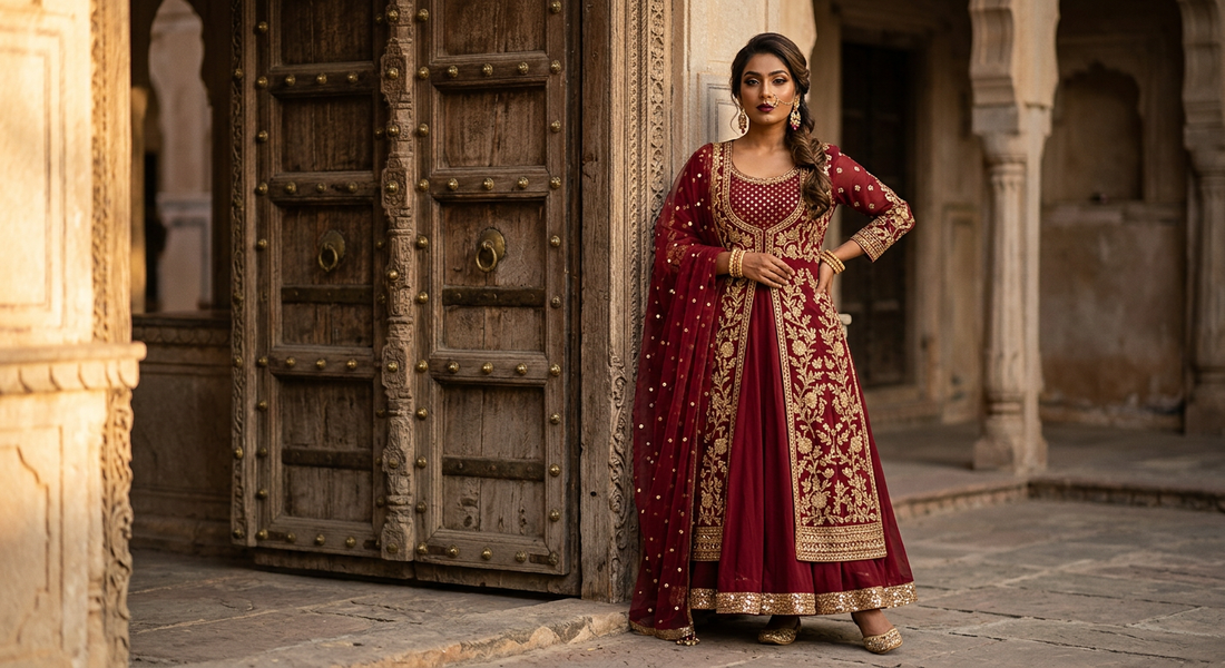 Anarkali suit guide for 2026 — every style, fabric, colour, and occasion covered. Cotton to bridal, daily wear to wedding. Find your perfect anarkali at Shop Roohani.