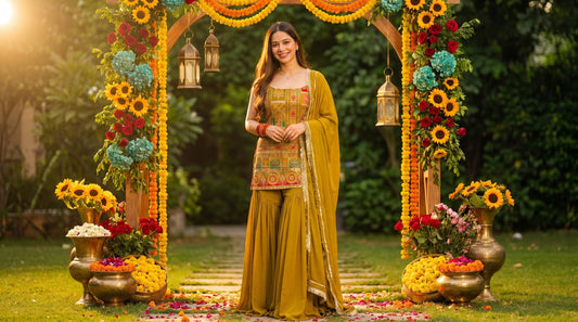Haldi Ceremony Outfits: What to Wear When You Know the Turmeric Is Coming - shoproohani